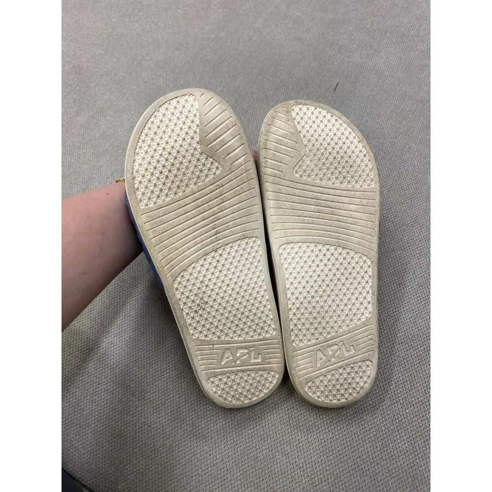 APL Quilted Slip on Sandal Slides, Men's 9 , French Blue